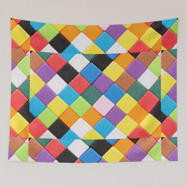 Item preview, Multicolored Cubes Background designed and sold by visfineart.