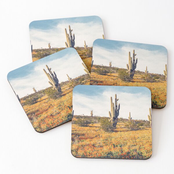 Item preview, Arizona Spring Poppies And Saguaro Cactus designed and sold by Kevin Russ.