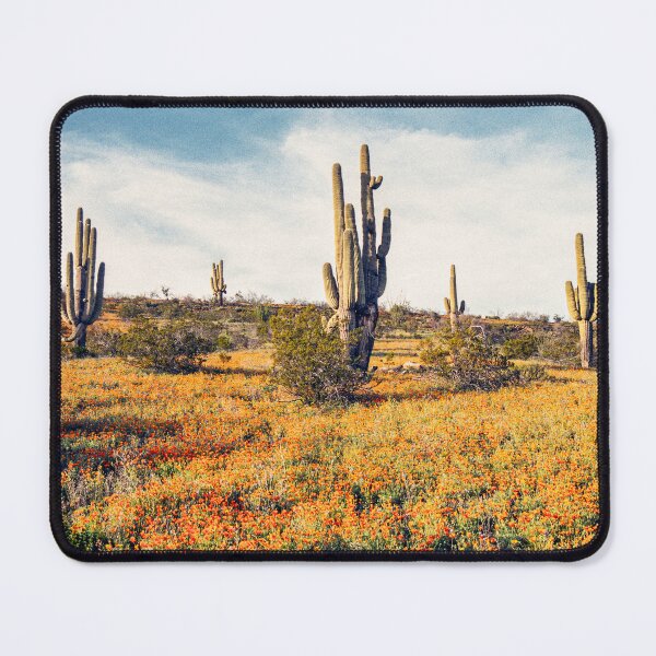 Item preview, Arizona Spring Poppies And Saguaro Cactus designed and sold by Kevin Russ.