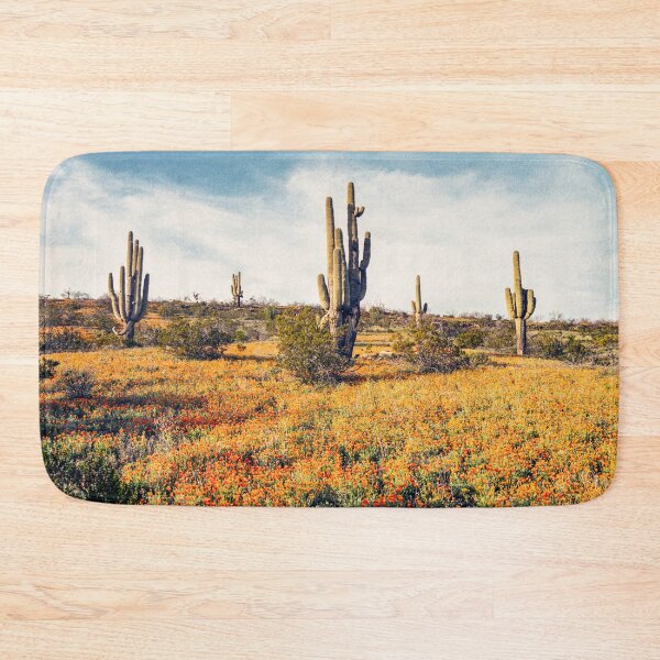 Item preview, Arizona Spring Poppies And Saguaro Cactus designed and sold by Kevin Russ.