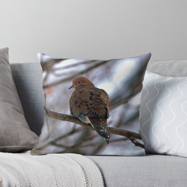 Item preview, Winter Mourning Dove Perched In a Tree designed and sold by BackyardBirder.
