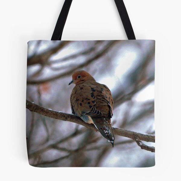 Item preview, Winter Mourning Dove Perched In a Tree designed and sold by BackyardBirder.