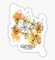Floral Constellations - Chromatic Gemini Sticker