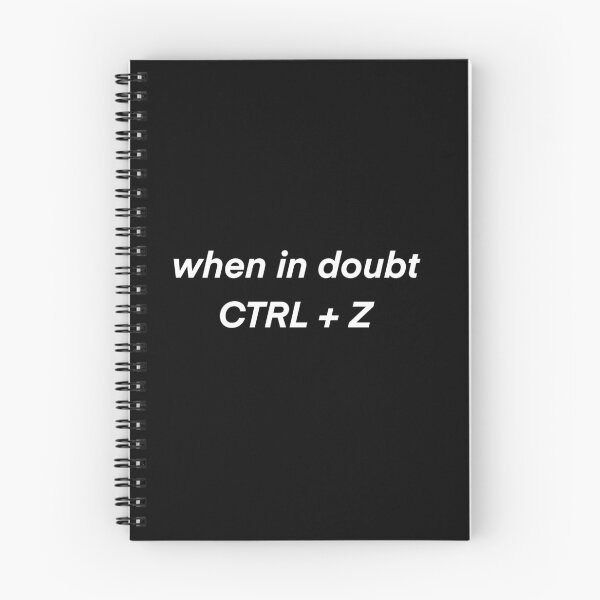Item preview, When in doubt CTRL + Z  designed and sold by Fynno.