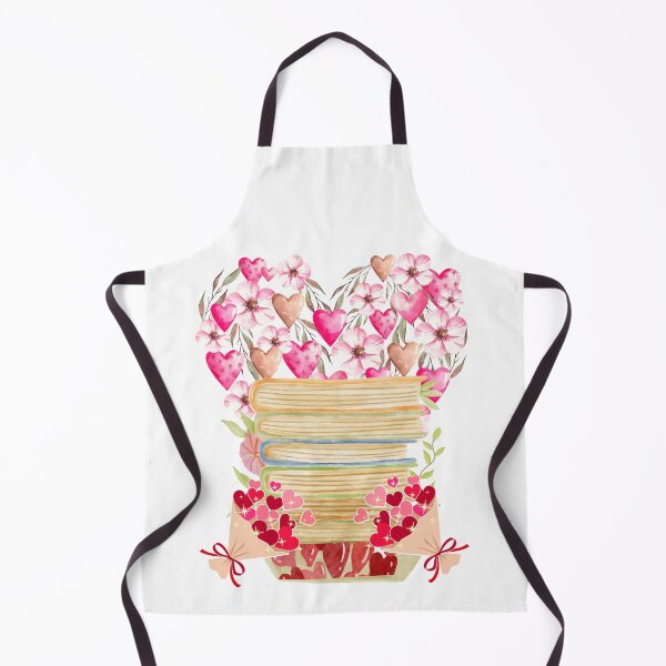 Item preview, Watercolor Love Flowers and Stack of Books-The Sweetest Valentine's Day Gift: designed and sold by Katedesignz.