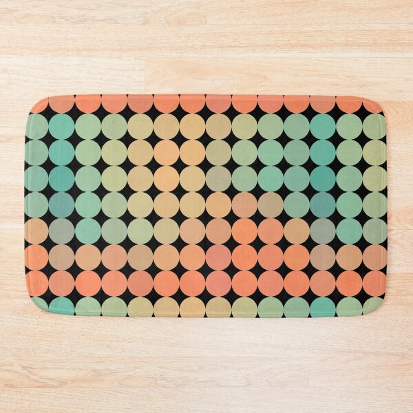 Item preview, Big Spot Pattern in Green, Orange and Black designed and sold by KeksWorkroom.