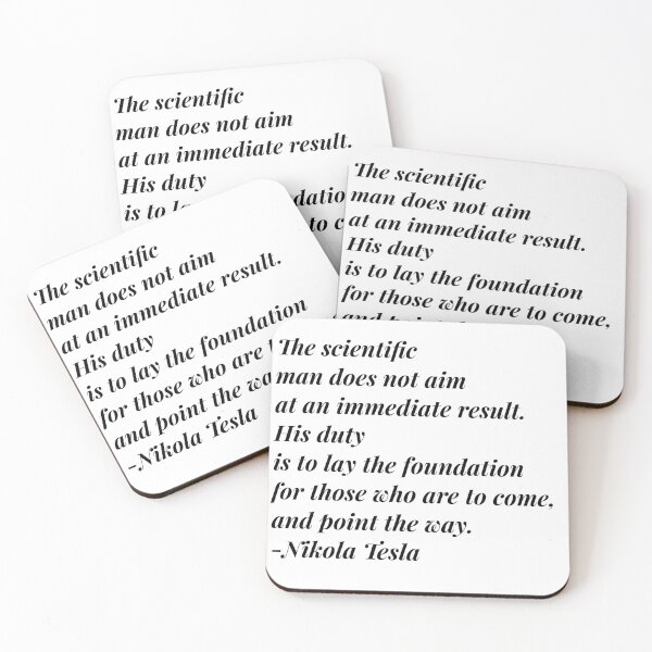 Item preview, Nikola Tesla Quotes designed and sold by Letters-Art.