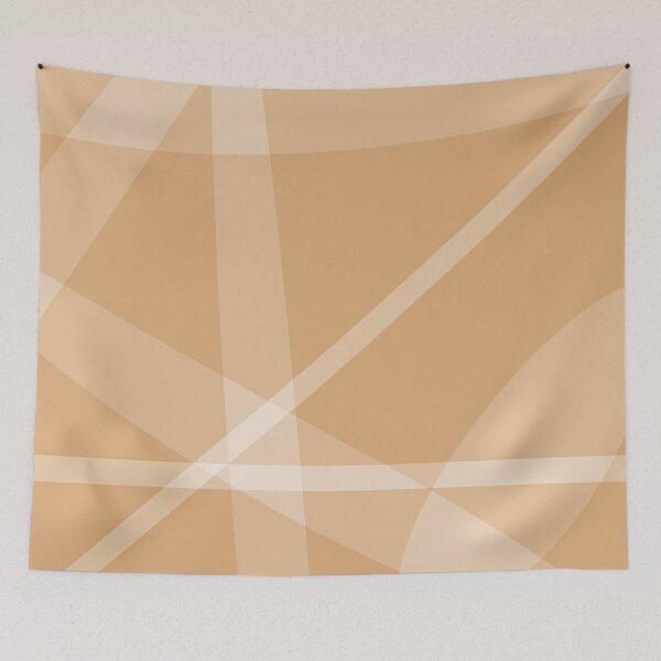 Item preview, Linen And Brown Geometric Lines And Shapes designed and sold by burbankdesigns.