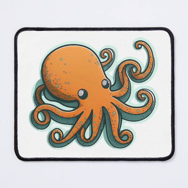 Item preview, Vibrant Orange Octopus designed and sold by plernz.