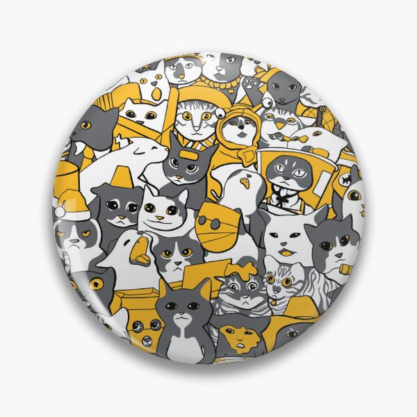 Item preview, Cat Doodle Collage - Dandelion  designed and sold by SavvytabbyArt.