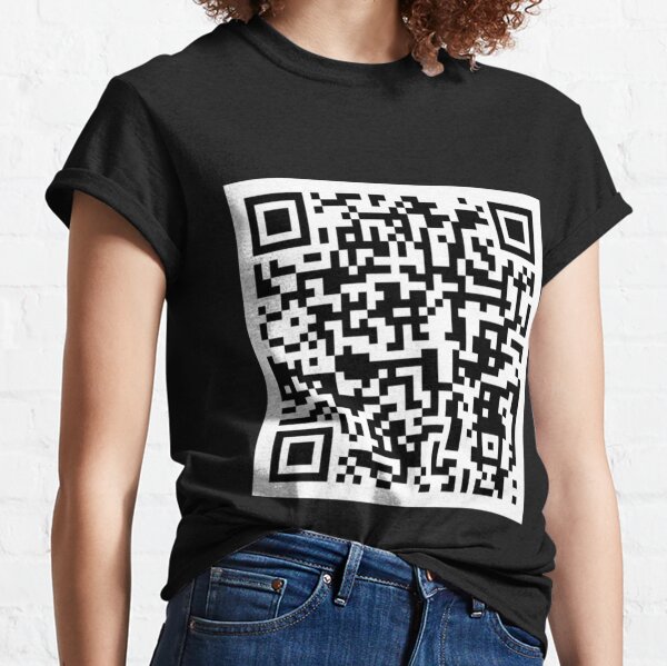 T shirt qr code hot sale