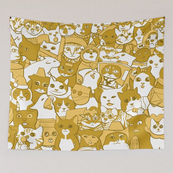 Item preview, Copy of Cat Doodle Collage - Dandelion Wash designed and sold by SavvytabbyArt.