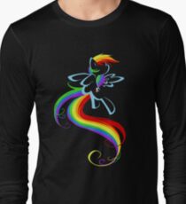 Flowing Rainbow Long Sleeve T-Shirt