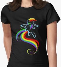 Flowing Rainbow Women's Fitted T-Shirt