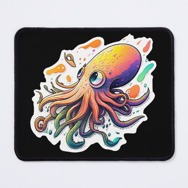 Item preview, Colorful Cute Squid designed and sold by plernz.