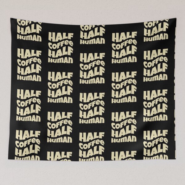 Item preview, Half Coffee Half Human Funny designed and sold by Jalib.