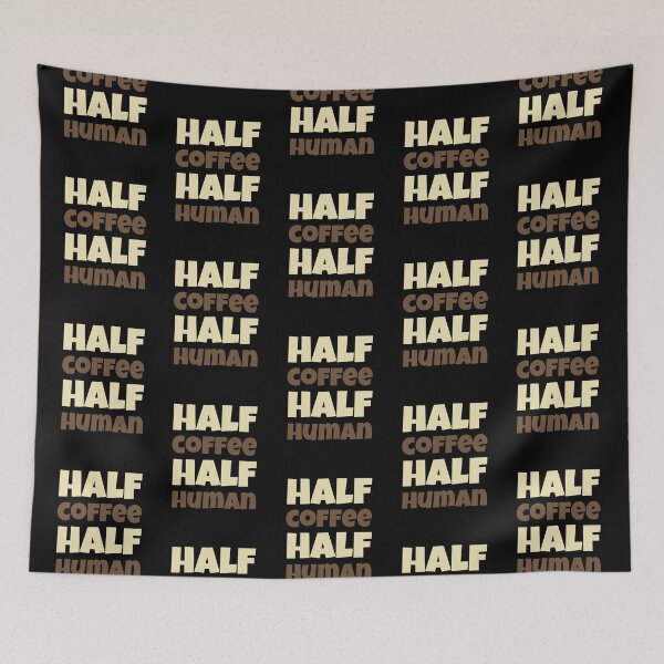 Item preview, Half Coffee Half Human Funny designed and sold by Jalib.