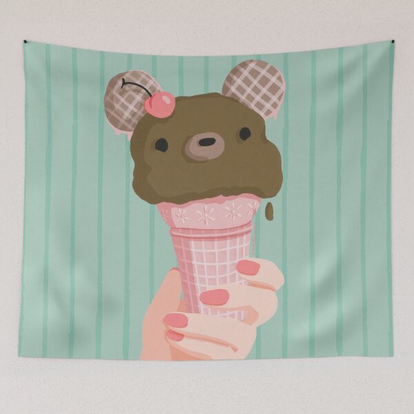Item preview, Chocolate Bear Ice Cream Cone designed and sold by Valerie Englehart.