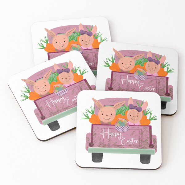Item preview, Happy Easter Retro Pink Truck designed and sold by Cedarrue.