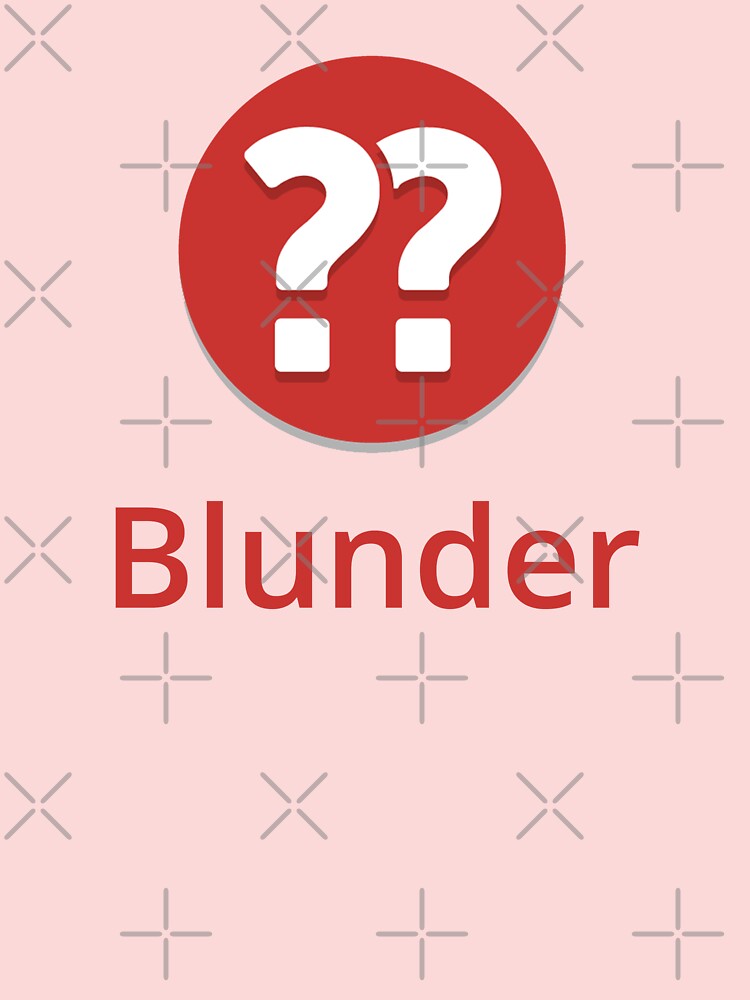 Blunder meaning in Hindi 