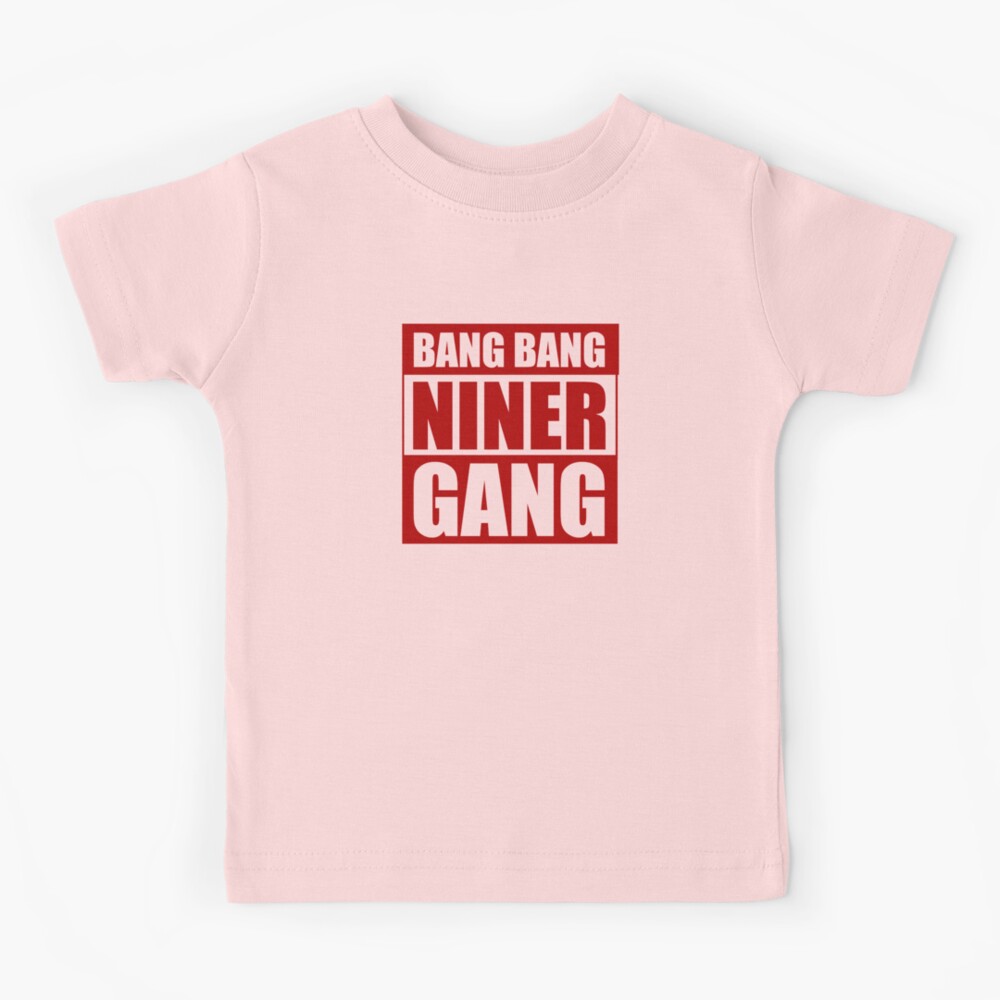 : Bang Bang Niner Gang Red T-Shirt (Small) : Clothing, Shoes &  Jewelry