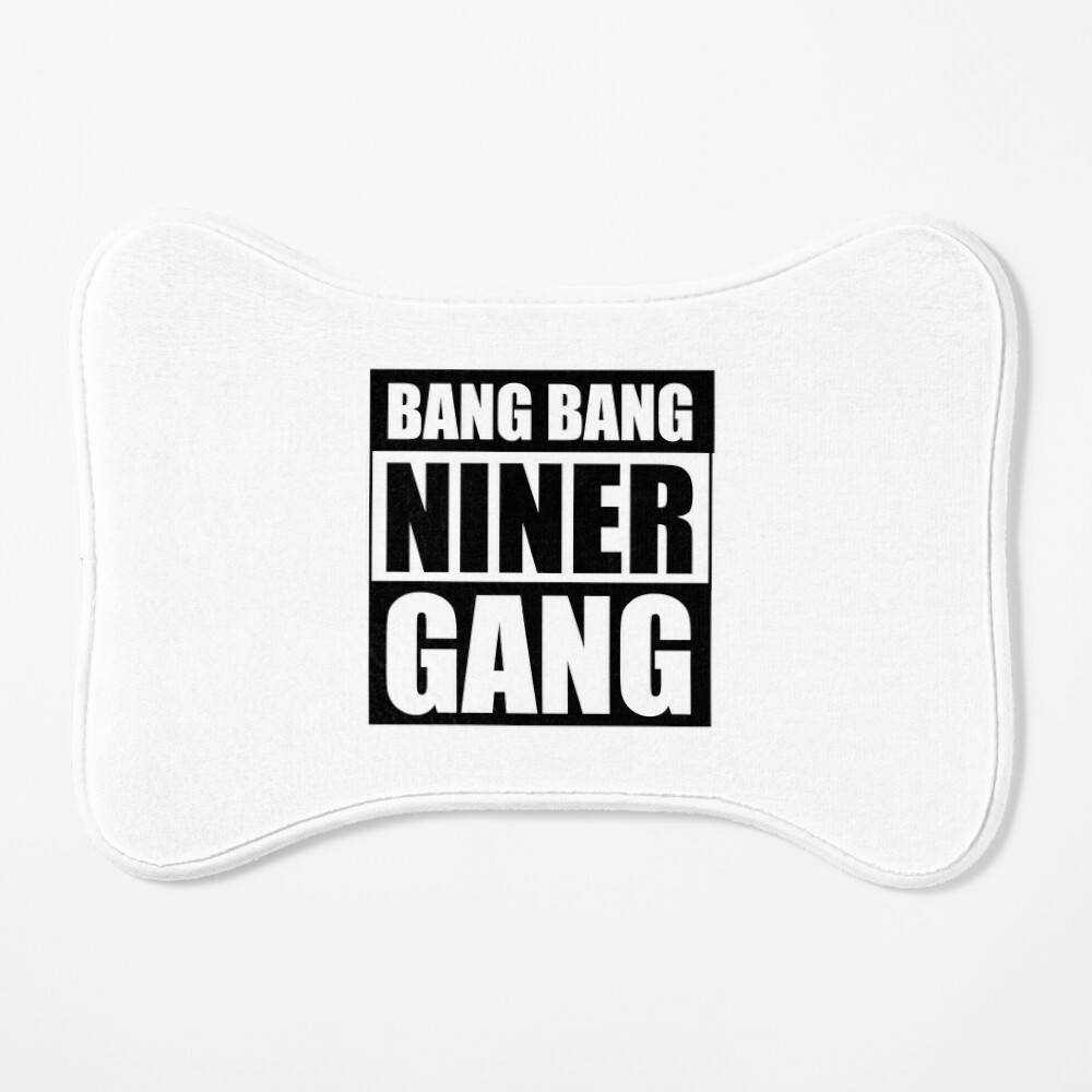 Bang Bang Niner Gang (Black) - 49ers Sticker for Sale by Vaishnavi Deo