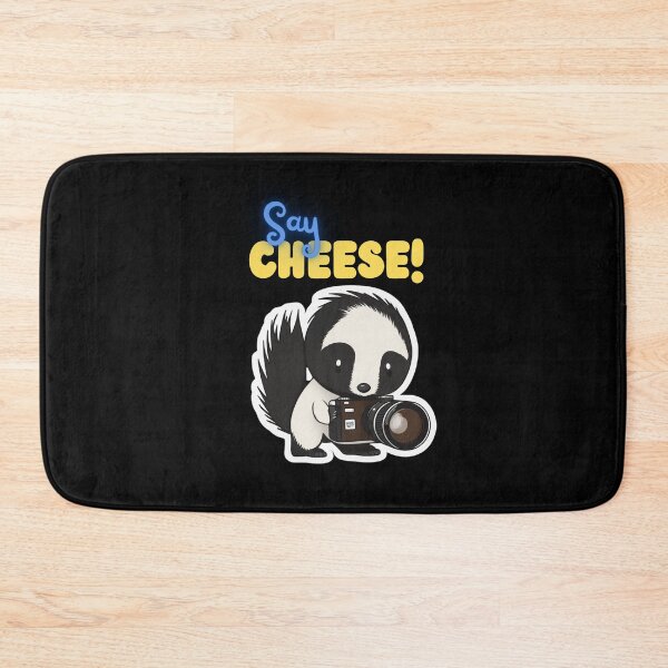 Item preview, Say Cheese Skunk Funny Cute Photographer Holding Camera designed and sold by InkMeister.