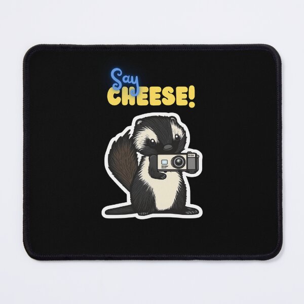 Item preview, Say Cheese Skunk Funny Cute Photographer Holding Camera designed and sold by InkMeister.