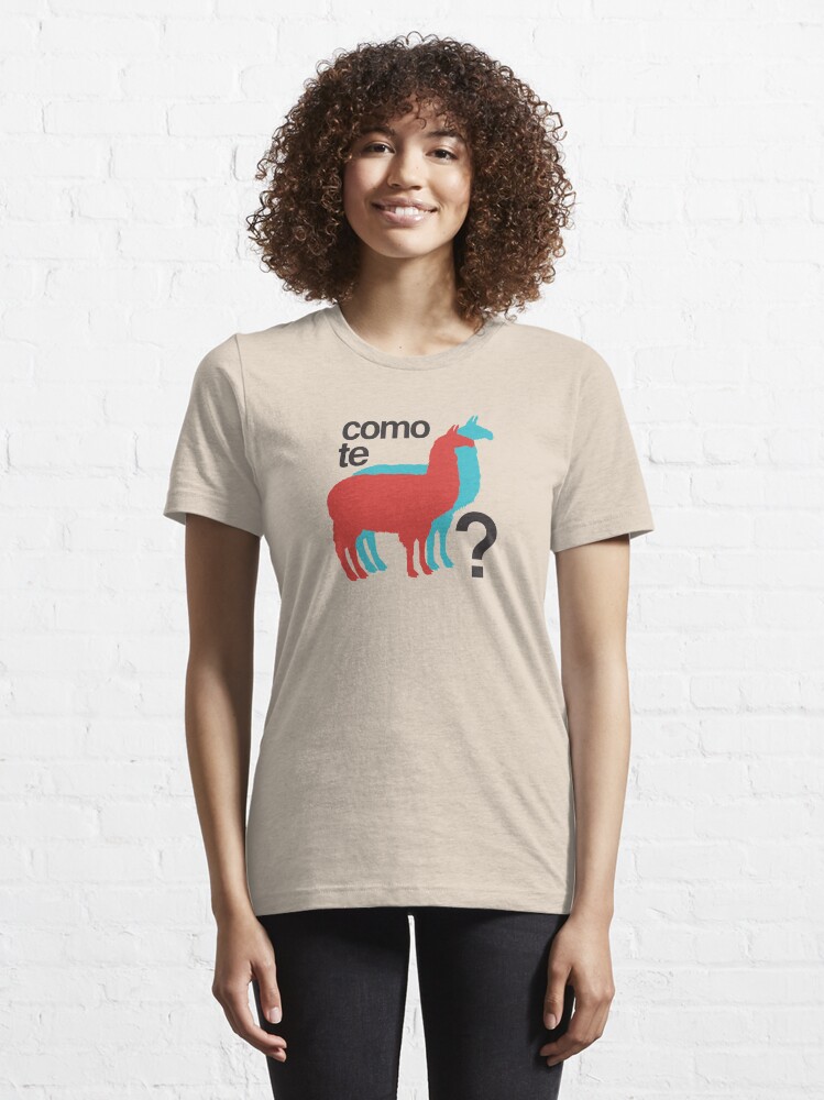 Alternate view of Como te llamas? Essential T-Shirt
