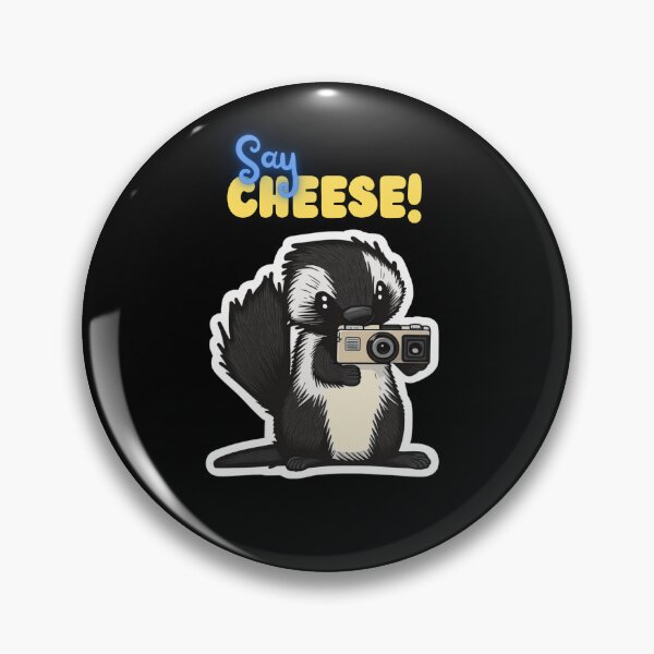 Item preview, Say Cheese Skunk Funny Cute Photographer Holding Camera designed and sold by InkMeister.