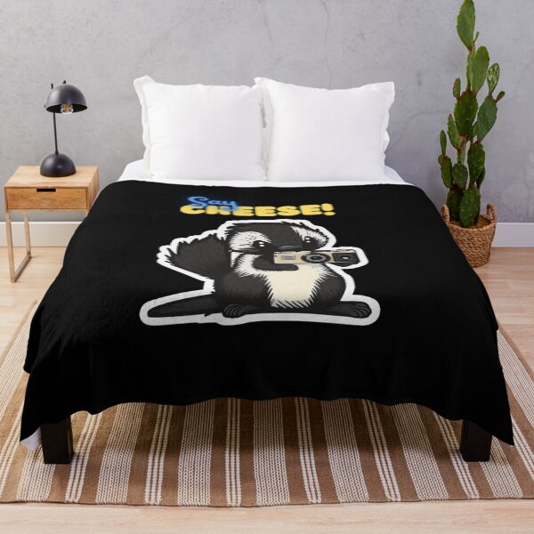 Item preview, Say Cheese Skunk Funny Cute Photographer Holding Camera designed and sold by InkMeister.