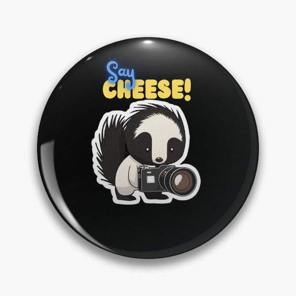 Item preview, Say Cheese Skunk Funny Cute Photographer Holding Camera designed and sold by InkMeister.