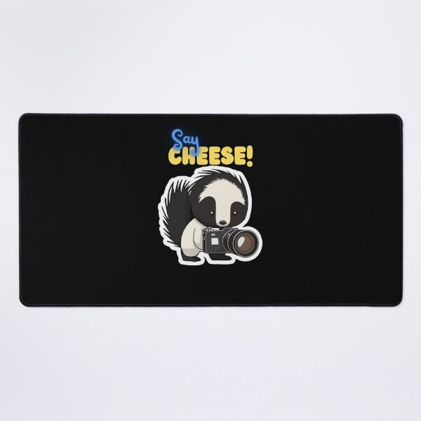 Item preview, Say Cheese Skunk Funny Cute Photographer Holding Camera designed and sold by InkMeister.