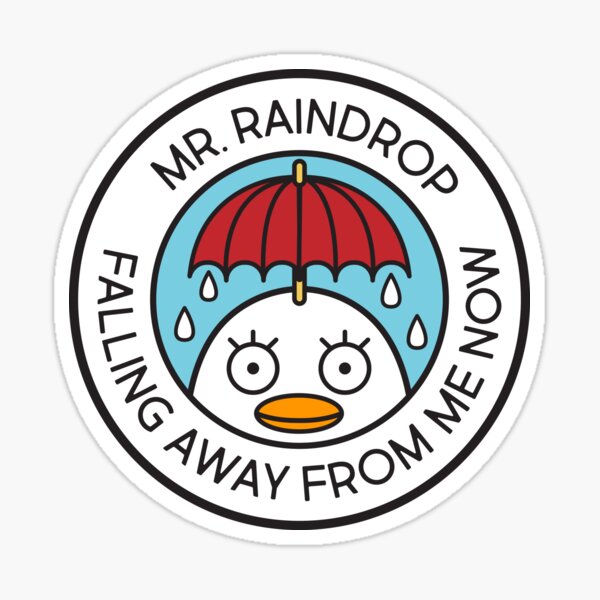 Mr Raindrop Sticker