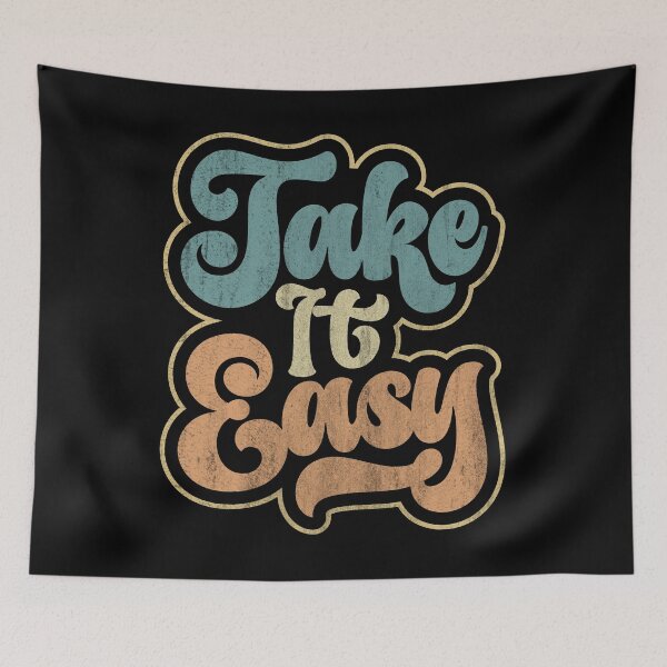 Item preview, Take It Easy Retro Distressed 70s T-shirt designed and sold by KGN  CREATIVITY.