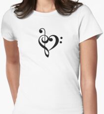 Love the music! Women's Fitted T-Shirt