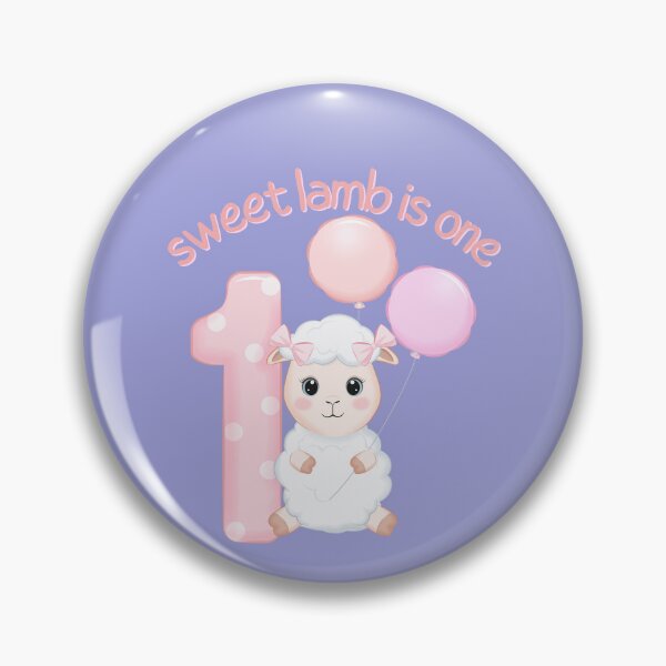 Item preview, sweet lamb is one design for toddlers and one year old birthday with cute lamb for 1st Year Old Birthdays.  designed and sold by tranquilbeach.
