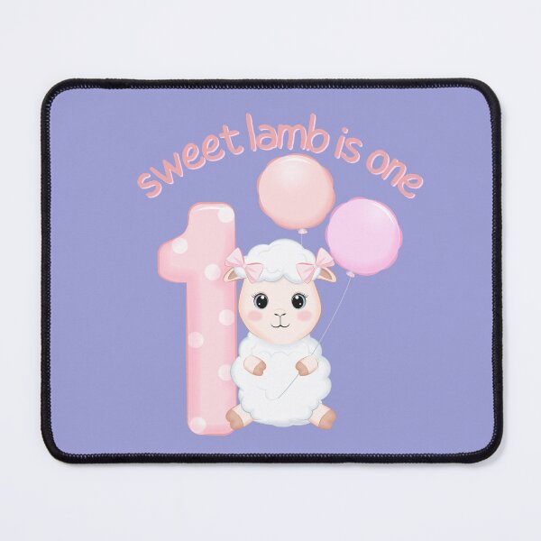 Item preview, sweet lamb is one design for toddlers and one year old birthday with cute lamb for 1st Year Old Birthdays. designed and sold by tranquilbeach.