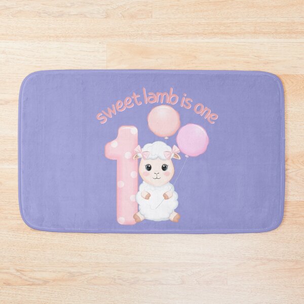 Item preview, sweet lamb is one design for toddlers and one year old birthday with cute lamb for 1st Year Old Birthdays.  designed and sold by tranquilbeach.
