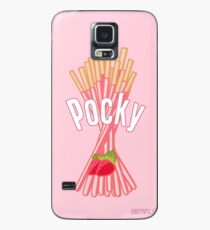 rosa Erdbeer Pocky Hülle & Klebefolie für Samsung Galaxy