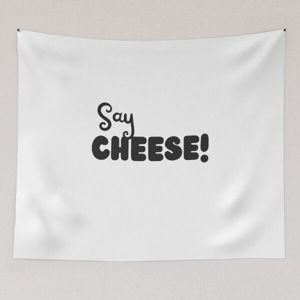 Item preview, Say Cheese Funny Fun Saying Photographer Lover Black on White designed and sold by InkMeister.