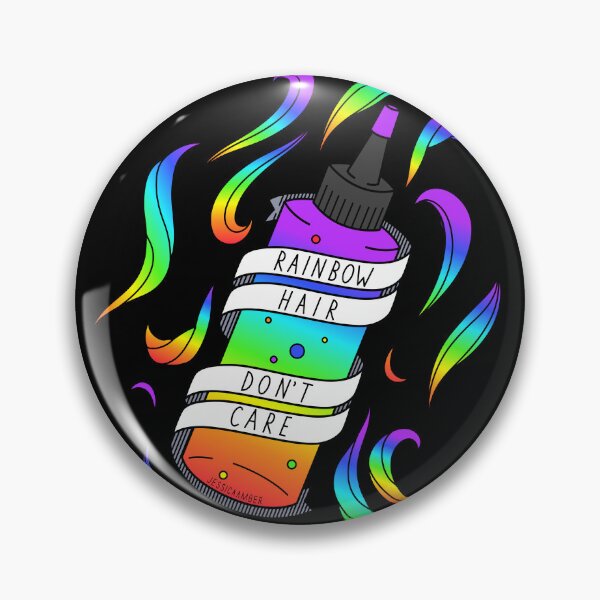 Item preview, Rainbow Hair Don't Care Punk Hairdresser Cartoon Dye Bottle  designed and sold by JessicaAmber.