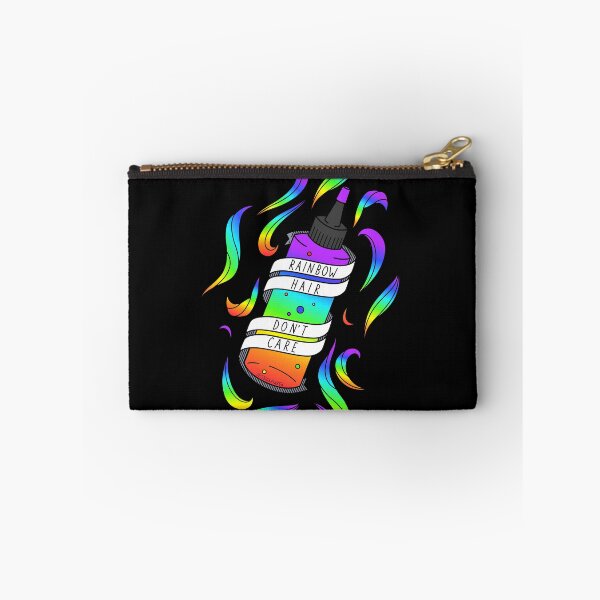 Item preview, Rainbow Hair Don't Care Punk Hairdresser Cartoon Dye Bottle  designed and sold by JessicaAmber.