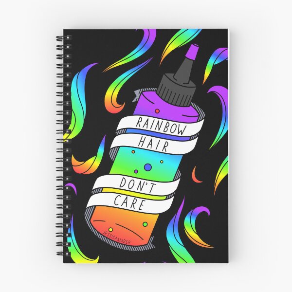 Item preview, Rainbow Hair Don't Care Punk Hairdresser Cartoon Dye Bottle  designed and sold by JessicaAmber.