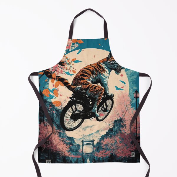 Item preview, Tokyo Tiger Unleash Riding a Bicycle designed and sold by wildcrazylove.