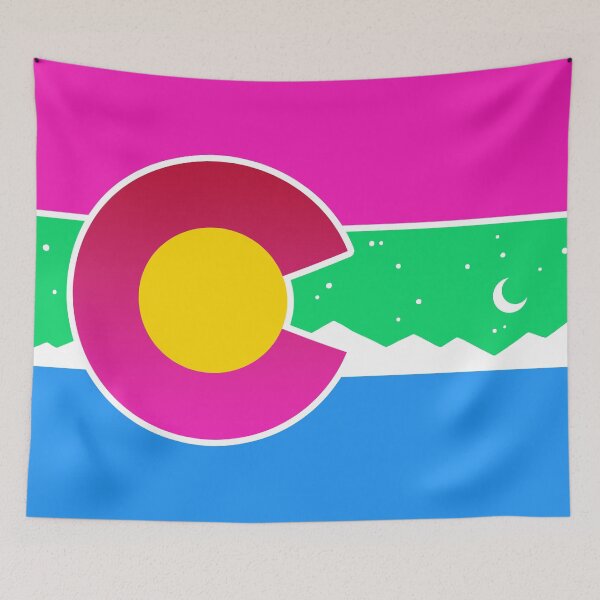 Item preview, Colorado Poly Polysexual Pride Flag Denver Parade PrideFest designed and sold by flannmoriath.