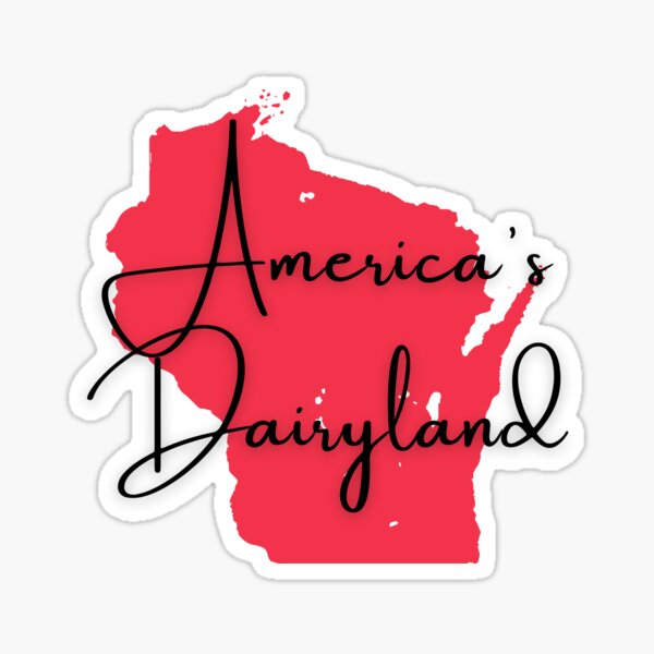 Vista previa del artículo con la obra «Wisconsin | Lechería de América | Serie de apodos estatales», diseñado y vendido por SaltyLass.