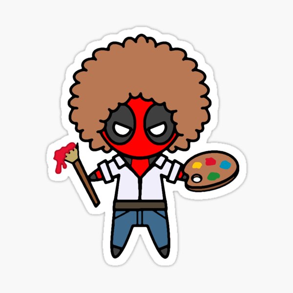 Bob Ross Stickers Redbubble - bob ross roblox sticker