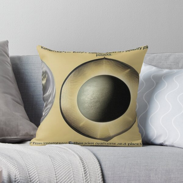 Keplers laws of planetary motion - Artificial intelligence art Throw Pillow