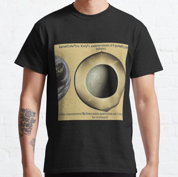 Keplers laws of planetary motion - Artificial intelligence art Classic T-Shirt
